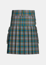 Utility_Dunn_tartan_6481_kilt_back_image_with_pleated_design_and_adjustable_buckles_for_men