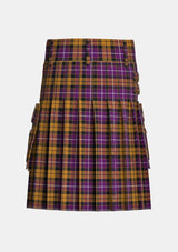 Utility_Dutch_Tartan_1134_kilt_back_image_with_pleated_design_and_adjustable_buckles_for_men