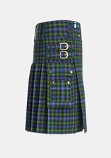 Utility_Dyce_2_Tartan_297_kilt_right_image_with_pleated_design_and_adjustable_buckles_for_men