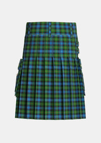 Utility_Dyce_Tartan_291_kilt_back_image_with_pleated_design_and_adjustable_buckles_for_men