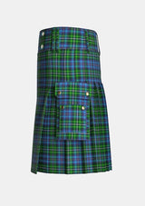 Utility_Dyer_Tartan_4027_kilt_left_image_with_pleated_design_and_adjustable_buckles_for_men