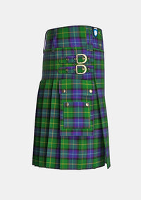 Utility_East_Lothian_Tartan_2561_kilt_right_image_with_pleated_design_and_adjustable_buckles_for_men