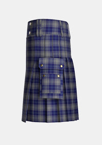 Utility_Edwards_tartan_5731_kilt_left_image_with_pleated_design_and_adjustable_buckles_for_men