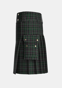 Utility_Episcopal_Clergy_Tartan_4816_kilt_left_image_with_pleated_design_and_adjustable_buckles_for_men