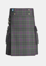 Utility_Fagan_Tartan_13552_kilt_front_image_with_pleated_design_and_adjustable_buckles_for_men