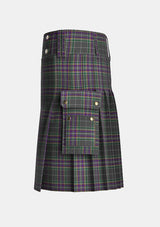 Utility_Fagan_Tartan_13552_kilt_left_image_with_pleated_design_and_adjustable_buckles_for_men