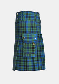 Utility_Falconer_Tartan_3874_kilt_left_image_with_pleated_design_and_adjustable_buckles_for_men