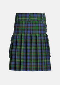 Utility_Farquharson_Vestiarium_Scoticum_or_MacEwen_MacEwan_Tartan_1967_kilt_back_image_with_pleated_design_and_adjustable_buckles_for_men