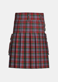 Utility_Faulkner_Tartan_10080_kilt_back_image_with_pleated_design_and_adjustable_buckles_for_men