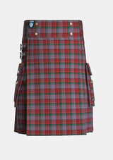 Utility_Faulkner_Tartan_10080_kilt_front_image_with_pleated_design_and_adjustable_buckles_for_men