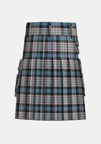 Utility_Ferguson_Dress_Tartan_92_kilt_back_image_with_pleated_design_and_adjustable_buckles_for_men
