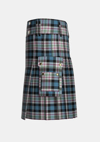 Utility_Ferguson_Dress_Tartan_92_kilt_left_image_with_pleated_design_and_adjustable_buckles_for_men