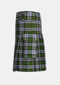 Utility_Firth_of_Tay_Tartan_4862_kilt_left_image_with_pleated_design_and_adjustable_buckles_for_men