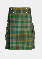 Utility_Fitzsimmons_Tartan_7266_kilt_front_image_with_pleated_design_and_adjustable_buckles_for_men