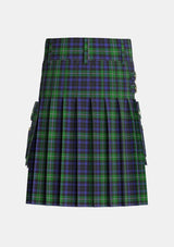 Utility_Forbes_Ancient_Tartan_212_kilt_back_image_with_pleated_design_and_adjustable_buckles_for_men