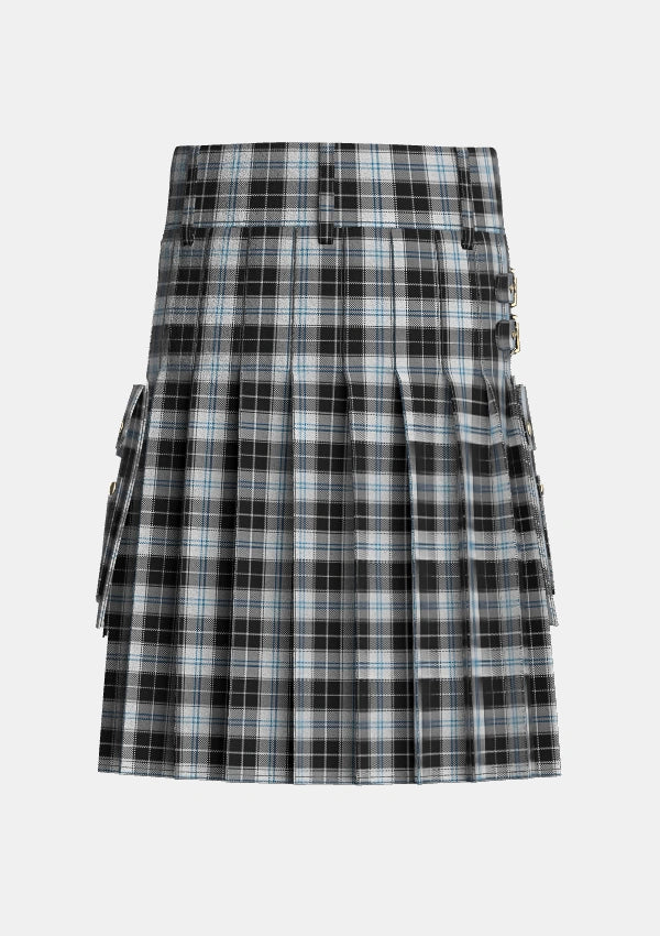 Utility_Forbes_Dress_Clans_Originaux_Tartan_6295_kilt_back_image_with_pleated_design_and_adjustable_buckles_for_men