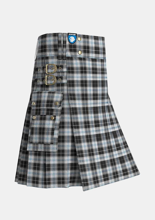 Utility_Forbes_Dress_Clans_Originaux_Tartan_6295_kilt_side_image_with_pleated_design_and_adjustable_buckles_for_men