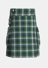 Utility_Forbes_Dress_Tartan_293_kilt_front_image_with_pleated_design_and_adjustable_buckles_for_men