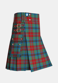 Utility_Ford_Etal_Tartan_6193_kilt_side_image_with_pleated_design_and_adjustable_buckles_for_men