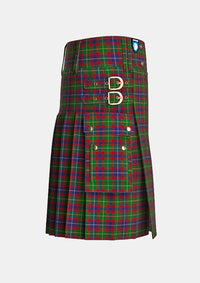 Utility_Forrester_Tartan_2386_kilt_right_image_with_pleated_design_and_adjustable_buckles_for_men