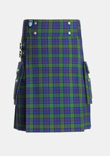 Utility_Forth_Tartan_2602_kilt_front_image_with_pleated_design_and_adjustable_buckles_for_men