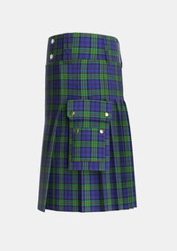 Utility_Forth_Tartan_2602_kilt_left_image_with_pleated_design_and_adjustable_buckles_for_men