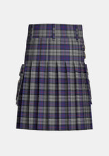 Utility_Fowler_Tartan_7747_kilt_back_image_with_pleated_design_and_adjustable_buckles_for_men