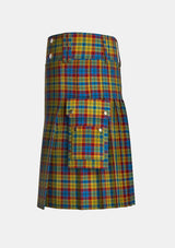 Utility_Franklin_Tartan_6678_kilt_left_image_with_pleated_design_and_adjustable_buckles_for_men