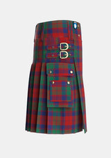 Utility_Fraser_of_Struy_Tartan_528_kilt_right_image_with_pleated_design_and_adjustable_buckles_for_men