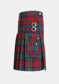 Utility_Fraser_of_Struy_Tartan_528_kilt_right_image_with_pleated_design_and_adjustable_buckles_for_men