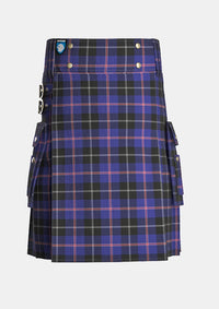Utility_Fuller_of_Hopewell_Tartan_6781_kilt_front_image_with_pleated_design_and_adjustable_buckles_for_men