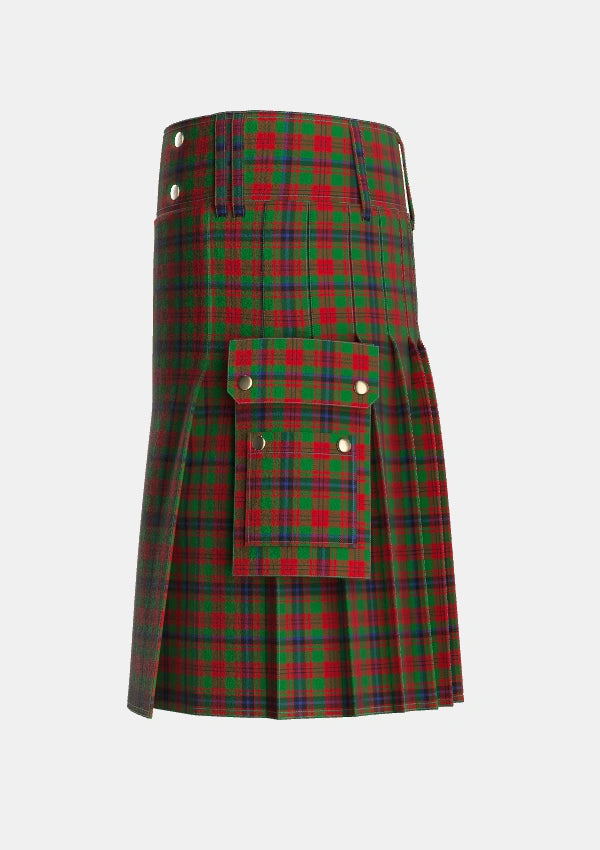 Utility_Fulton_1999_Tartan_3952_kilt_left_image_with_pleated_design_and_adjustable_buckles_for_men