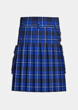 Utility_Gallaecia_National_Tartan_kilt_back_image_with_pleated_design_and_adjustable_buckles_for_men