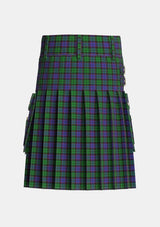 Utility_Gallamore_Tartan_6049_kilt_back_image_with_pleated_design_and_adjustable_buckles_for_men
