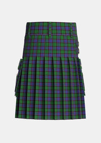 Utility_Gallamore_Tartan_6049_kilt_back_image_with_pleated_design_and_adjustable_buckles_for_men