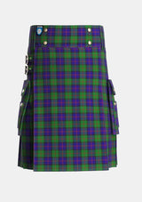Utility_Gammell_1978_Personal_Tartan_4970_kilt_front_image_with_pleated_design_and_adjustable_buckles_for_men