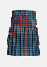 Utility_Gandy_of_Myrton_Tartan_7564_kilt_back_image_with_pleated_design_and_adjustable_buckles_for_men
