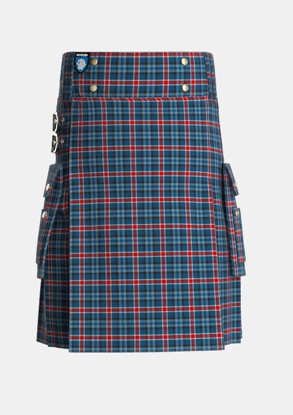 Utility_Gandy_of_Myrton_Tartan_7564_kilt_front_image_with_pleated_design_and_adjustable_buckles_for_men