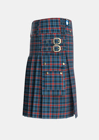 Utility_Gandy_of_Myrton_Tartan_7564_kilt_right_image_with_pleated_design_and_adjustable_buckles_for_men
