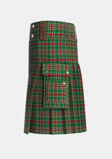 Utility_Gayre_Bodyguard_2_Tartan_1154_kilt_left_image_with_pleated_design_and_adjustable_buckles_for_men
