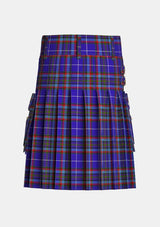 Utility_Gemmell_of_Dumfries_Galloway_Tartan_3898_kilt_back_image_with_pleated_design_and_adjustable_buckles_for_men