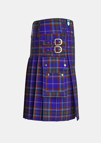 Utility_Gemmell_of_Dumfries_Galloway_Tartan_3898_kilt_right_image_with_pleated_design_and_adjustable_buckles_for_men