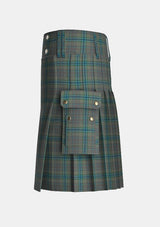 Utility_Giants_Causeway_Tartan_10430_kilt_left_image_with_pleated_design_and_adjustable_buckles_for_men