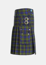 Utility_Gillies_1_Tartan_324_kilt_right_image_with_pleated_design_and_adjustable_buckles_for_men