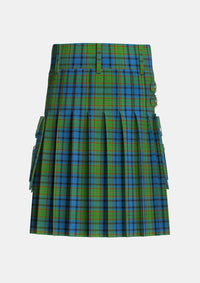 Utility_Gillies_2_Tartan_309_kilt_back_image_with_pleated_design_and_adjustable_buckles_for_men