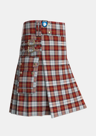 Utility_Gillies_Red_Dress_Tartan_639_kilt_side_image_with_pleated_design_and_adjustable_buckles_for_men