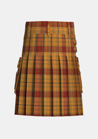 Utility_Glen_Affric_tartan_2090_kilt_back_image_with_pleated_design_and_adjustable_buckles_for_men