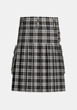 Utility_Gleneagles_Tartan_5030_kilt_back_image_with_pleated_design_and_adjustable_buckles_for_men