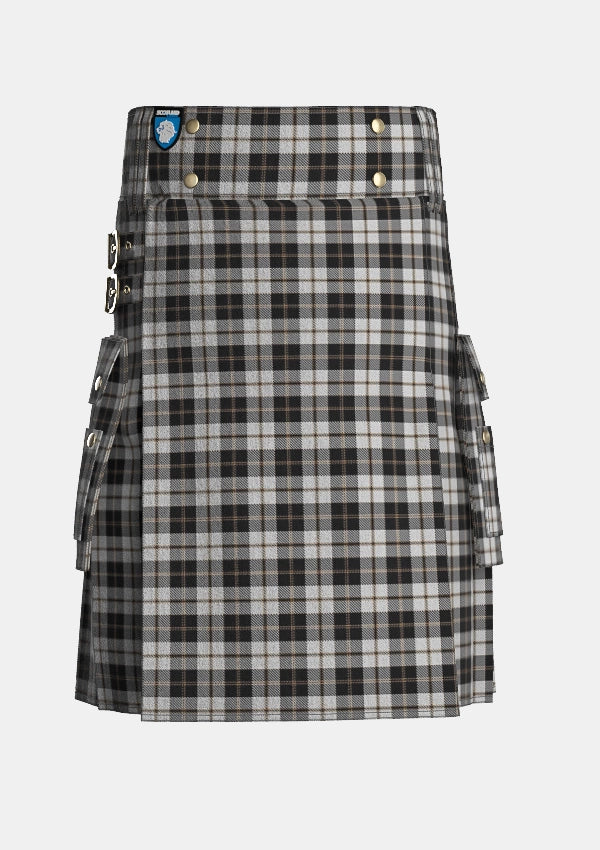 Utility_Gleneagles_Tartan_5030_kilt_front_image_with_pleated_design_and_adjustable_buckles_for_men