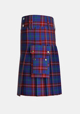 Utility_Glenn_Tartan_5930_kilt_left_image_with_pleated_design_and_adjustable_buckles_for_men